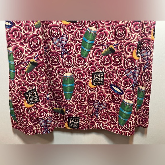 Vintage BayouWear NOLA Jazz & Heritage Festival HowAhYa 1990s Midi Skirt Size M - Picture 14 of 16